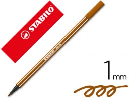 Rotulador acuarelable Stabilo Pen 68 tinta marrón